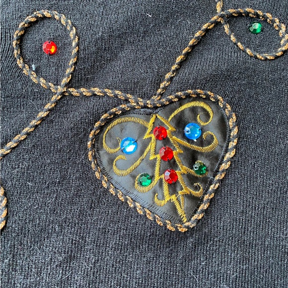 BayClub sweater embroisery Christmas trees size Large - Picture 6 of 9